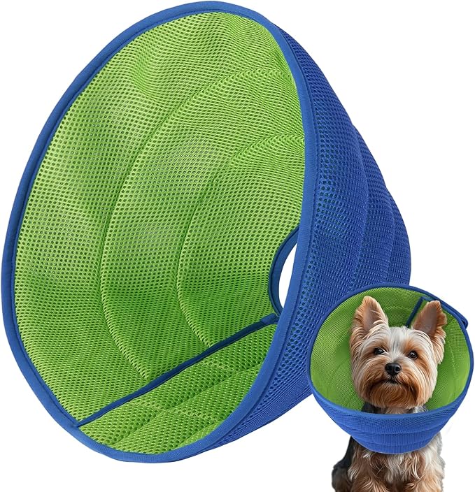 Inspack XS Soft Dog Cone Collar Alternative, E Cones for Small Dogs/Cats to Stop Licking After Surgery, Neuter Recovery Ecollars of Shame Alternatives, Comfortable Paws Comfy Elizabethan Collars