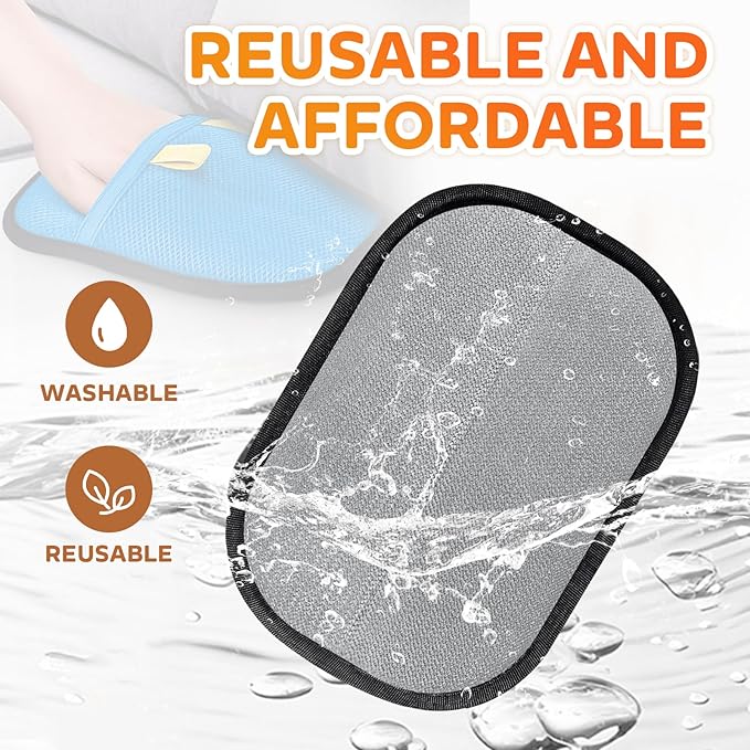 Reusable Pet Hair Remover Gloves – Electrostatic Lint & Fur Removal, Machine Washable Cleaning Gloves for Furniture, Clothes & Car (Blue)