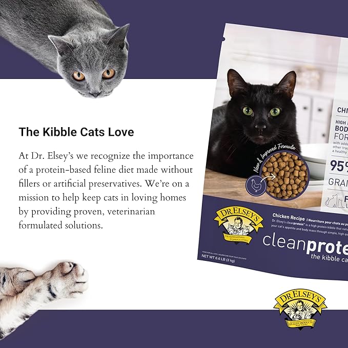 Dr. Elsey's cleanprotein Chicken Cat Kibble 6.6 lb. Bag