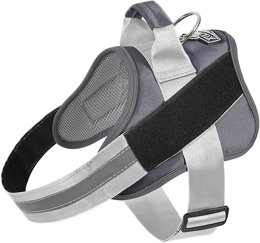 Bolux Dog Harness, No-Pull Reflective Dog Vest, Breathable Adjustable Pet Harness with Handle for Outdoor Walking - No More Pulling, Tugging or Choking