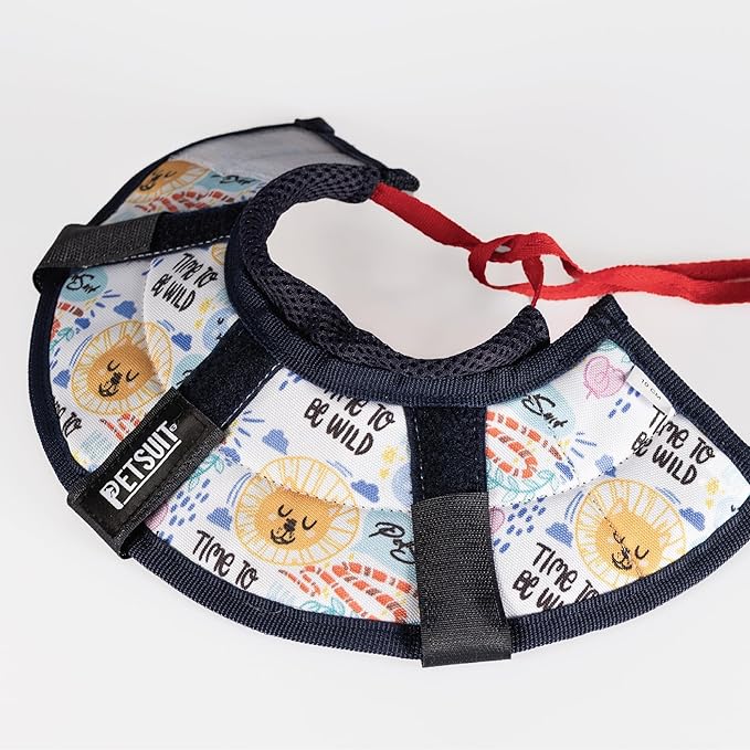 Cat Cone Collar – Colorful Cat Pattern - Lightweight Recovery Cone for Cats, Anti-Lick & Anti-Scratch, Vet Recommended, Elizabethan Collar (Colorful, XXS Long [Neck Girth: 7.5"-10.3"])