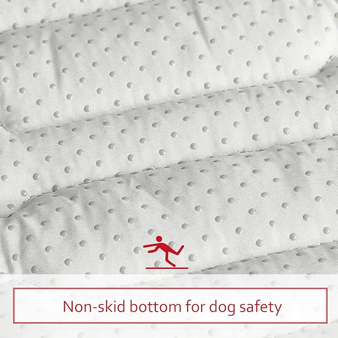 Dog Crate Mat (42" X 28"), Soft Dog Bed Mat with Cute Prints, Personalized Crate Pad, Anti-Slip Bottom, Machine Washable Kennel Pad