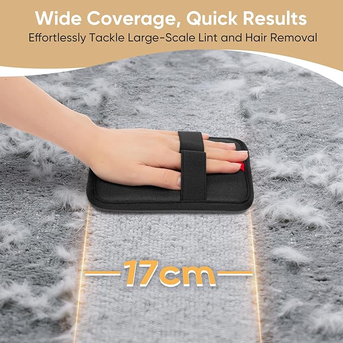 Pet Hair Remover, Electrostatic Pet Hair Removal Gloves, Reusable Cat & Dog Hair Remover for Couch, Furniture, Carpet, Curtain, Upgraded Animal Fur Removal Tool, Cat Grooming Gloves-1 PCS
