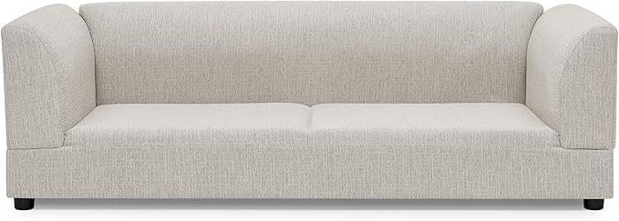 Oversized Dog Sofa Couch for Medium & Large Dogs, Modern Pet Couch Bed with Backrest & Armrests, Supportive Foam Cushion, Linen Fabric Dog Couch