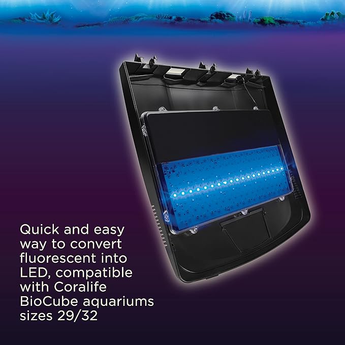 Coralife BioCube LED Aquarium Fish Tank Replacement Lid Canopy, 29/32 Gallon