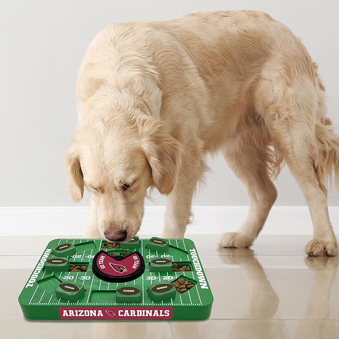 Pets First NFL Arizona Cardinals Large Puzzle Toy, Dog Puzzle Treat Toy, New Large Size, Interactive Dog Treat Toy, Dog Slow Feeding Toy