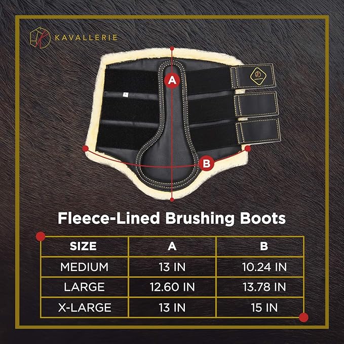 Kavallerie Classic Tendon Boots, Impact-Absorbing Material, Breathable & Evenly Distribute Pressure, Protect Tendon and Ligaments, Anti-Slip, Anti- Sore and Moisture Repellant Show Jumping Boots