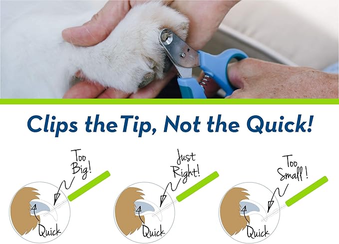 Zen Clipper Pet Nail Clipper for Dogs – Dog Nail Trimmer for Safer Pet Grooming Care - Clean, Quiet, and Easy-to-Use Stainless Steel Claw Trimmer - (5mm Hole)