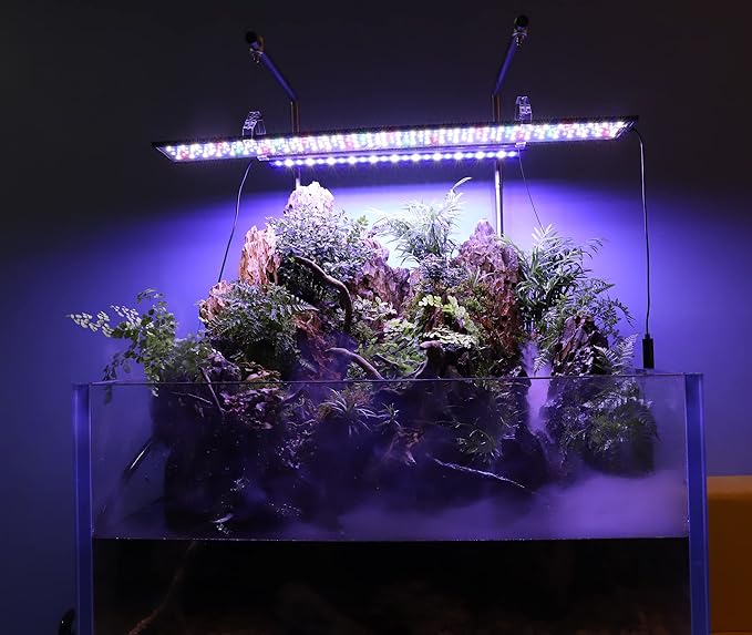 hygger Advanced LED Aquarium Light with Timer, 24/7 Lighting Cycle & DIY Mode, Full Spectrum Fish Tank Light for 36-42 in Freshwater Planted Tank