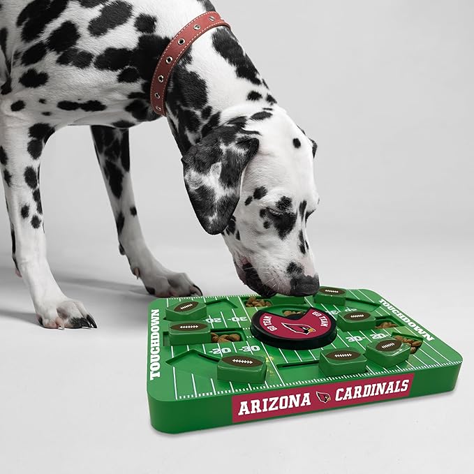 Pets First NFL Arizona Cardinals Large Puzzle Toy, Dog Puzzle Treat Toy, New Large Size, Interactive Dog Treat Toy, Dog Slow Feeding Toy