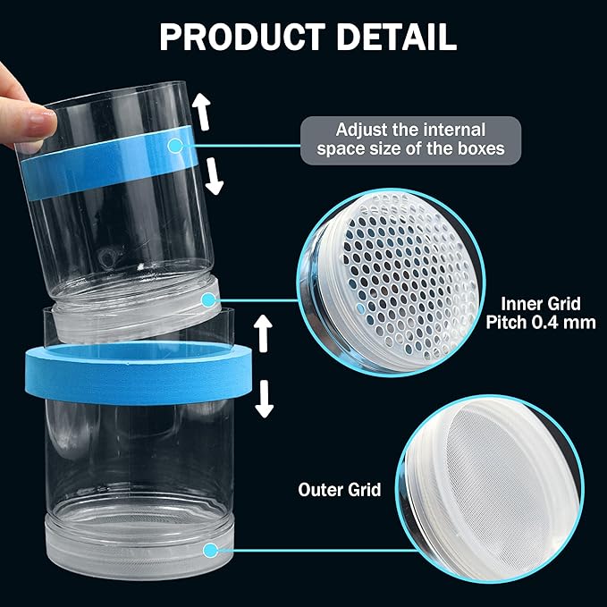 Large Floating Fish Breeding Box, Plastic Breeding Box for Fish Tank with Suction Cup, Clear Aquarium Divider Incubator, Adjustable Isolation Hatchery for Shrimp Guppy
