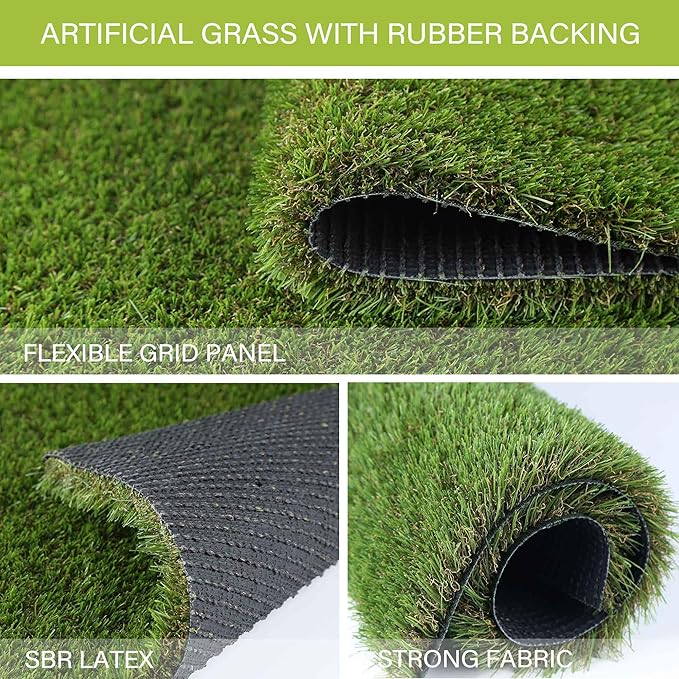 Dog Grass Pads 5 x 8 FT Artificial Grass Pee Pads for Dogs Potty Fake Grass Rug Turf Mat for Dogs Training Indoor Outdoor Garden Lawn Artificial Grass Rug