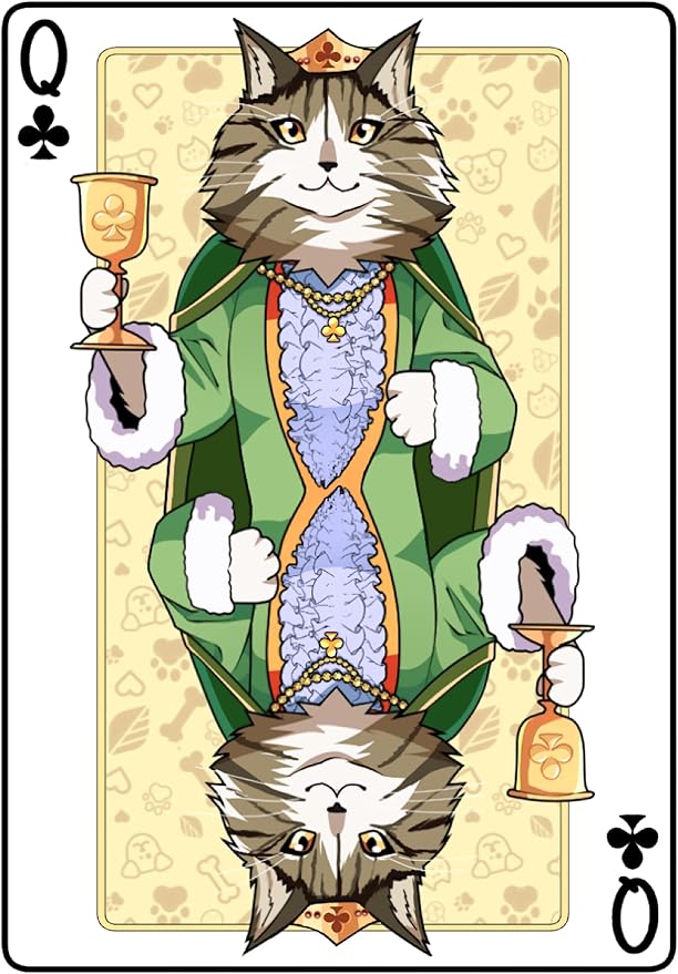 Cat Playing Cards Themed Deck for Adults - Collectible Card Games for Teens, Women and Men - Card Games For Adults on Family Game Night - 54 Cards for Solitaire or Poker - Fun Gifts for Cat Lovers