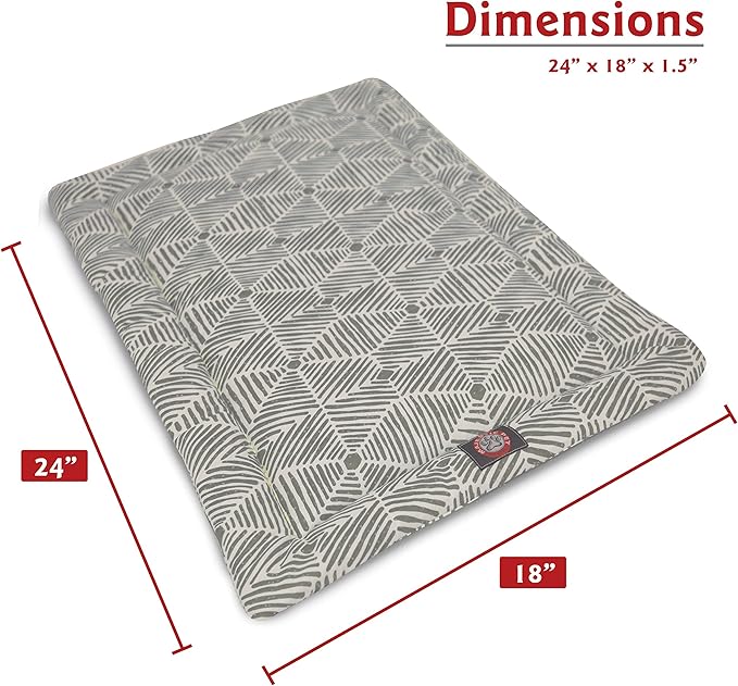 24" Charlie Metallic Crate Dog Bed Mat By Majestic Pet Products