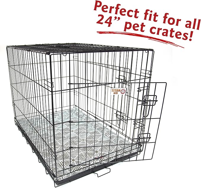 24" Charlie Metallic Crate Dog Bed Mat By Majestic Pet Products