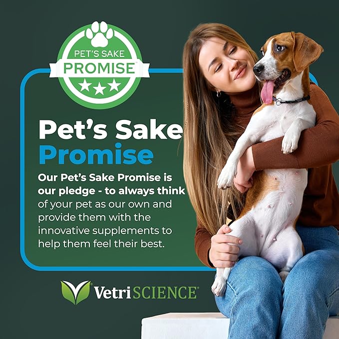 VETRISCIENCE Veterinary Strength Comfort & Ease Capsules - Mobility Supplement for Pets - Supports Aches from Normal Exercise - Joint Care for Dogs & Cats - 180 Count
