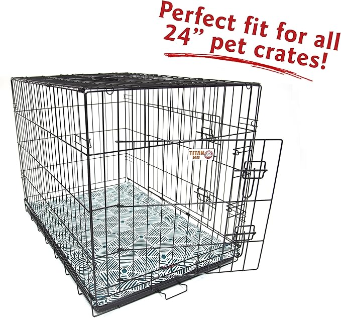 24" Charlie Emerald Green Crate Dog Bed Mat By Majestic Pet Products