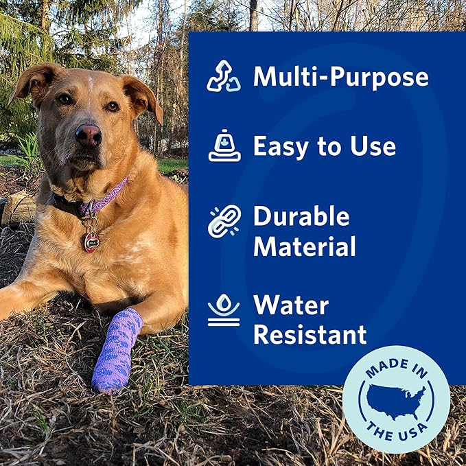 PetFlex Pet Pack – Flexible Self-Adhering Elastic Bandage for Wound Care – First Aid Wrap for Small Animals Like Dogs, Cats, and Other Pets - 2 inch, 36 Rolls