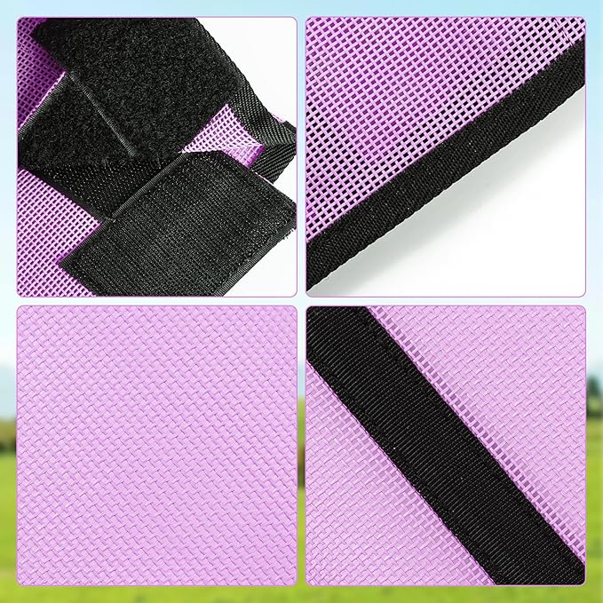 4 Sets Fly Boots Loose Fitting & Non-Slip Horse Fly Leggings No More Horsefly Nuisance Greatly Reduce Stomping Breathable with Natural Air Flow