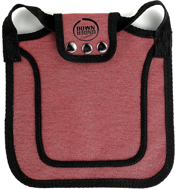 DOWN UNDER OUTDOORS 4 Pack Medium-Large Saddles with Adjustable Straps, Poultry Saver, Protector, Apron, Supplies, Care Products (Burgundy)